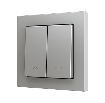 ZS55 Double Soft push button for 2 binary inputs 55×55 mm